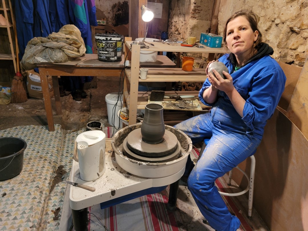 camille-terre-et-farine Camille an der Drehscheibe