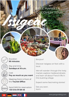 Marktbesuch und Entdeckungstour Issigeac mit Karin